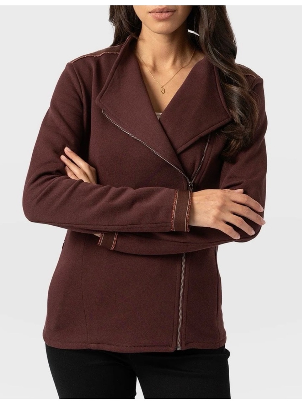 NWT Saint & Sofia - Cotton Biker Jacket